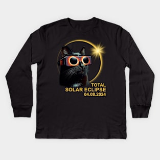 Total Solar Eclipse 2024 Kids Long Sleeve T-Shirt